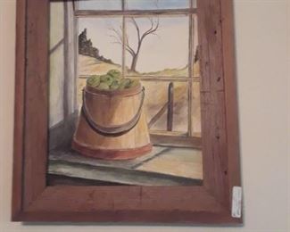 Oil on canvas, vintage