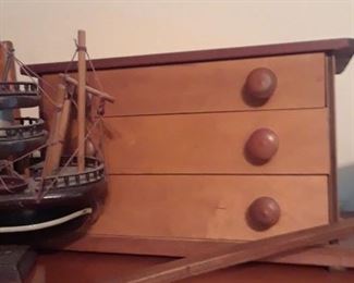 Three drawer doll chest