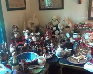 Huge array of Christmas collectibles