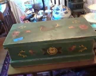 Painted box, all wood construction