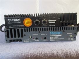Stewert PA-100B Stereo Power Amplifiers, 200 Watts, Two available