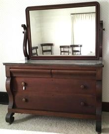 Berkey Gay Mahogany Empire Antique Dresser
