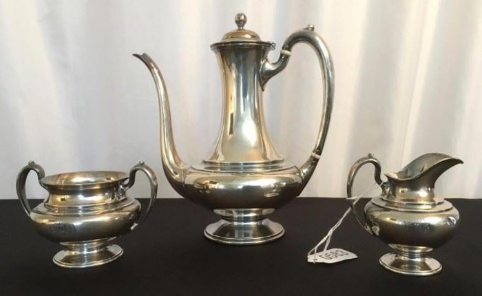 Galt and Brother Sterling Silver Chocolate Tea set