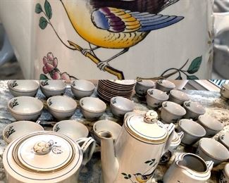 SPODE QUEEN S BIRD COFFEE & tea (39 pieces )