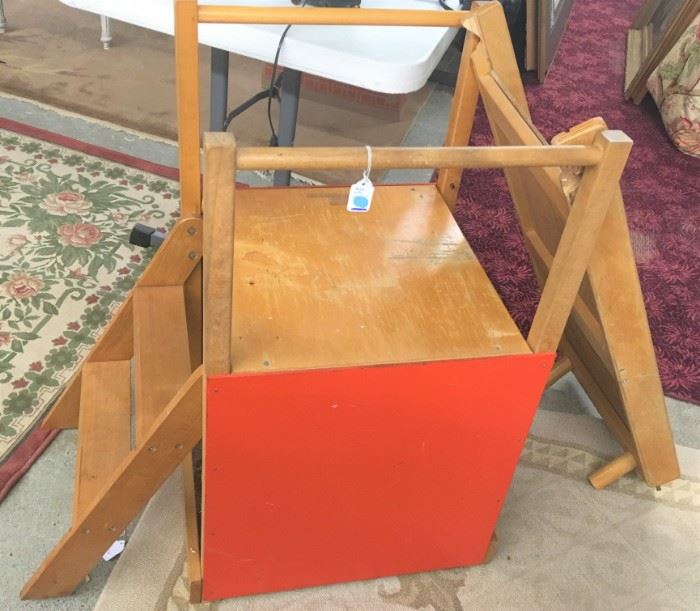 Childs Wooden Ladder/Slide 