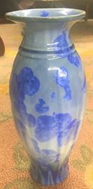 Shades of Blue Pottery Vase 