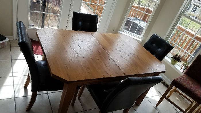 breakfast, dining table with chairs