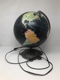 vintage light up globe