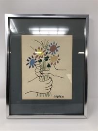 vintage Picasso print 
