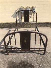 antique metal bed