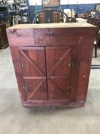 antique farmhouse cabinet