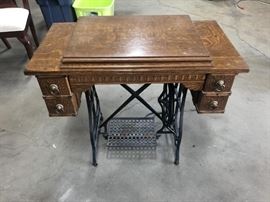antique sewing cabinet 