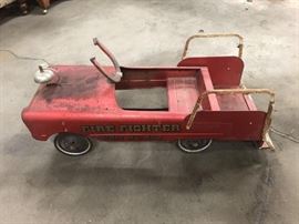 vintage peddle car 