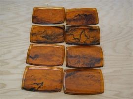 mid century snack plates