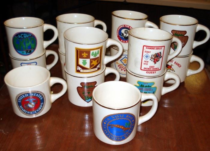 Vintage Boy Scout Mug Collection