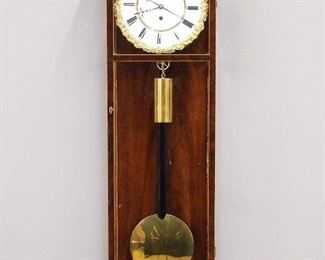 8 day Vienna Regulator with Piecrust dial and Mahogany 6-glass case