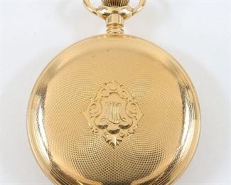 AWW Co. "Royal" 14k Gold pocket watch