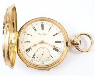 L. Grisel 14k Gold Swiss Pocket Watch
