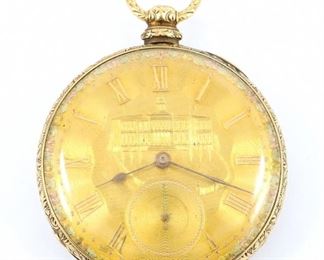 Breitling Laederich 14k Gold Pocket Watch