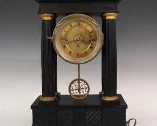 Austrian Empire Portico clock/Music box