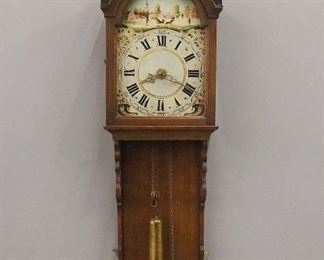 A 19th century Dutch "Staartklok" wall clock