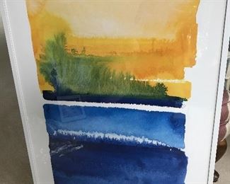 Large, modern watercolor