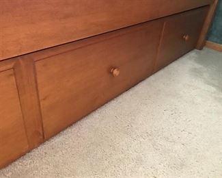 Ethan Allen twin bed with trundle