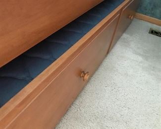 Ethan Allen twin bed with trundle