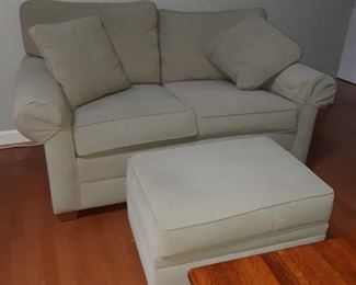 Ethan Allen Loveseat and Ottoman