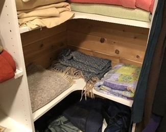 Wall blankets and two large down beds