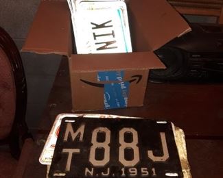 Vintage license plates
