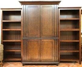 Entertainment Unit and 2 Bookcases (sold separately)