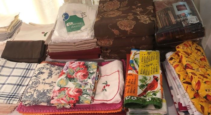 Assorted Linens Vintage and Newer