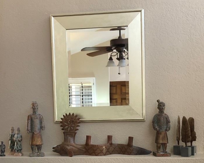 1 of 2 Identical Mirrors, Figurines...