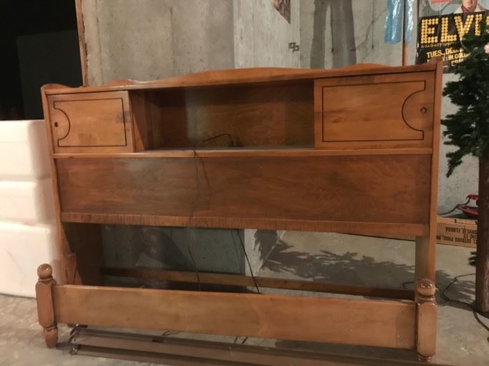 TWIN HEADBOARD AND FOOTBOARD  WITH STORAGE CABINETS