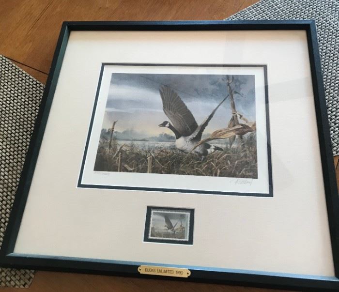 DUCKS UNLIMITED SIGNED PRINT