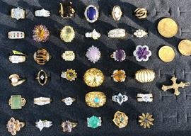 All gold rings and some gold coins. Cash and TN check accepted. These items are not kept on premised till day of sale.