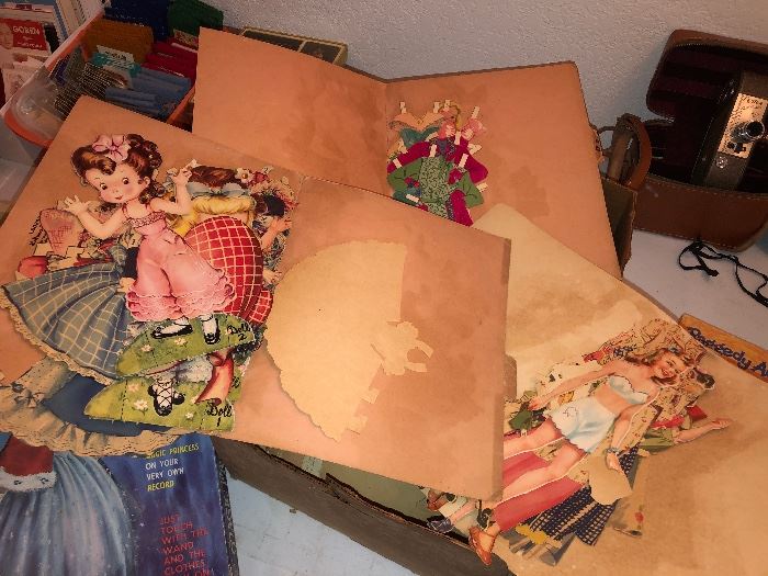Huge Selection of Antique Paper Dolls