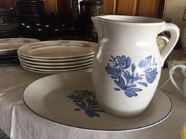 Pfaltsgraph pitcher and platter