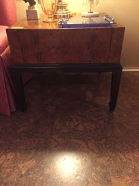 One of two AMAZING Hekman side tables in very good condition!