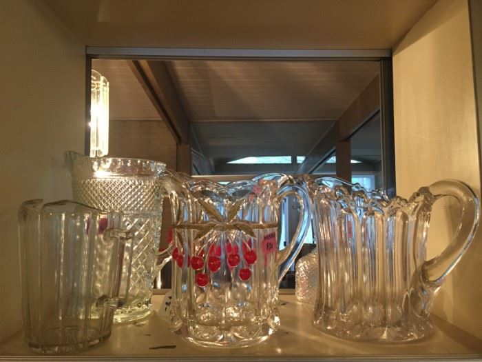 Beautiful glass pitchers