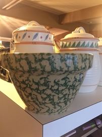 green sponge pottery