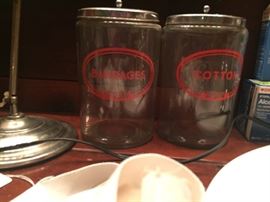 Vintage medical jars