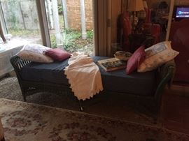 Fabulous wicker day bed with mattress