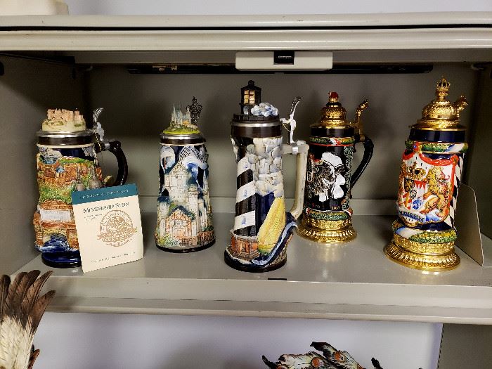 Beer stein collection