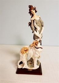Giuseppe Armani "Lady with Greyhound (Borzoi)" #952