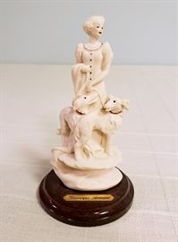 Giuseppe Armani "Lady with Dogs" #361 miniature