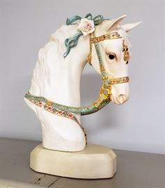 Cybis "Satin Decorated Horse's Head on base"