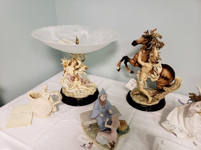 Giuseppe Armani and Lladro (see the bottom half of the photo gallery for indiviual photos of the figurines)