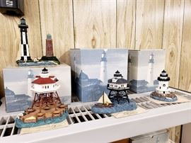 Harbour Lights lighthouses - many still in the box!